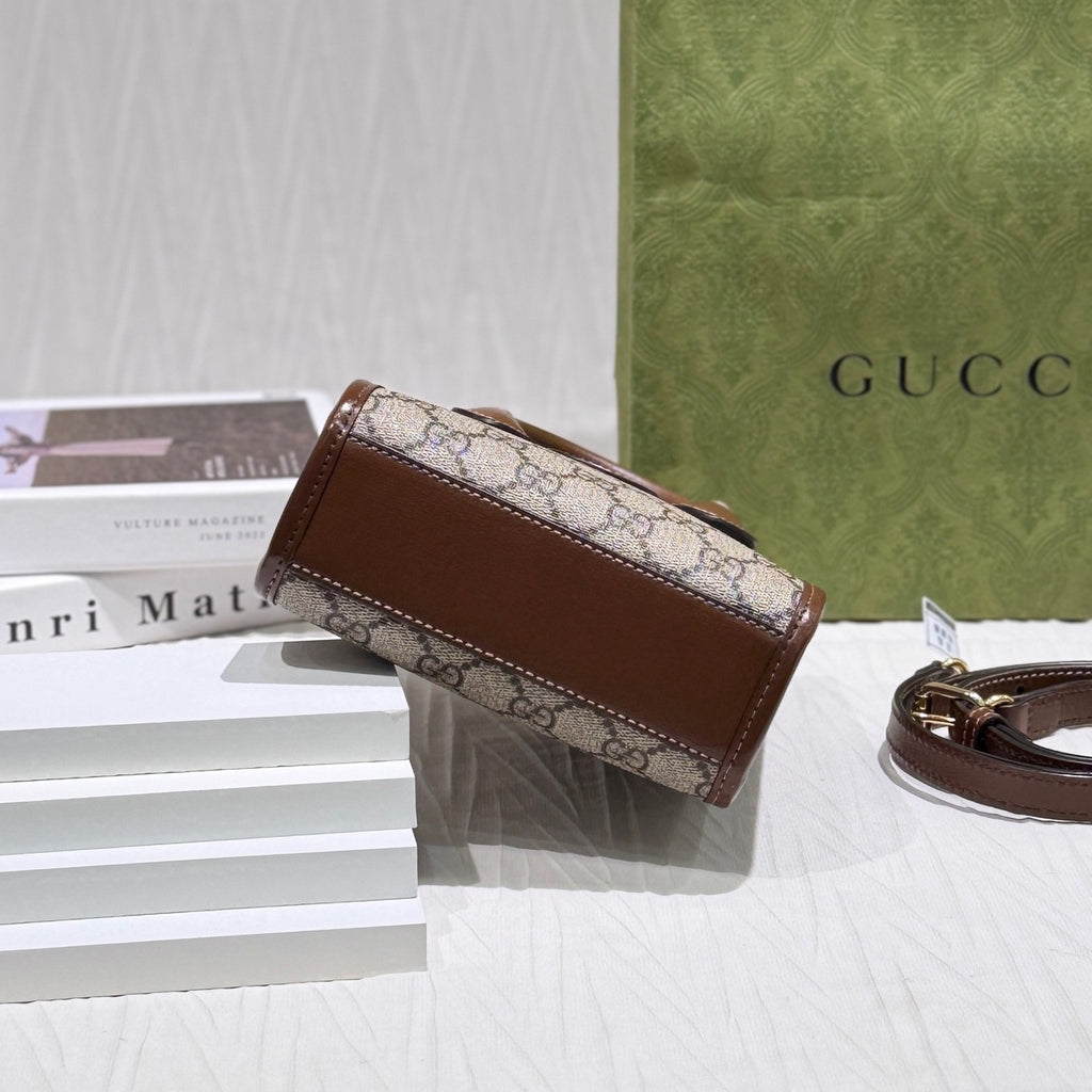 Gucci GG Retro Collection Tote 16 cm (width) x 20 cm (height) x 7 cm (depth) 671623 92TCG 8563