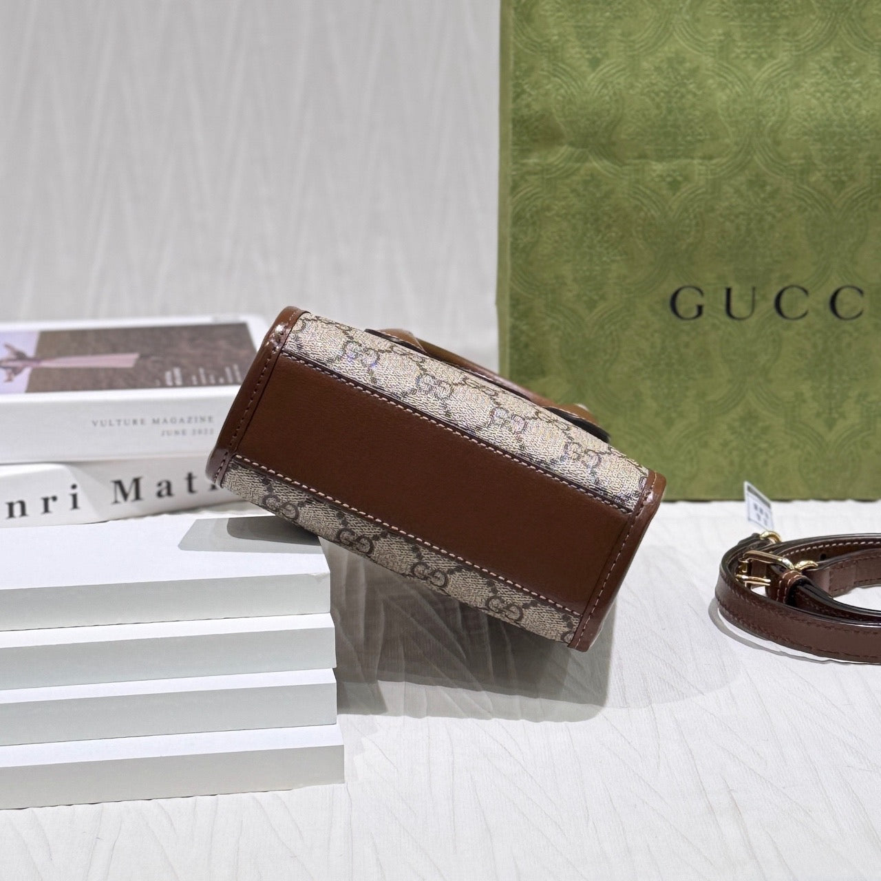 Gucci GG Retro Collection Tote 16 cm (width) x 20 cm (height) x 7 cm (depth) 671623 92TCG 8563