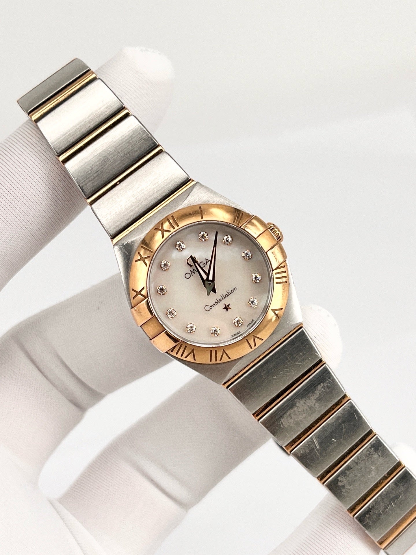 Omega Rose gold Quartz watch