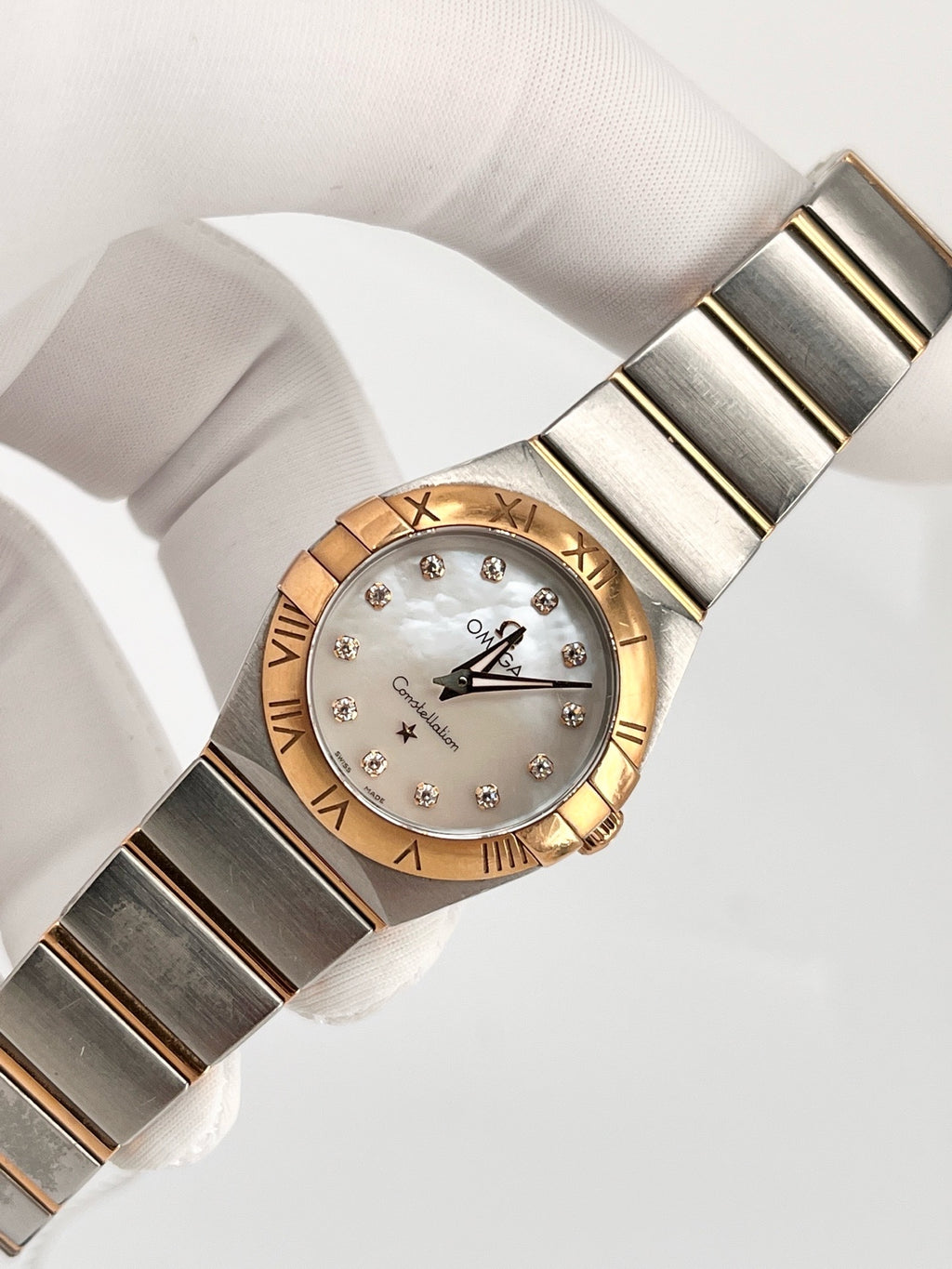 Omega Rose gold Quartz watch