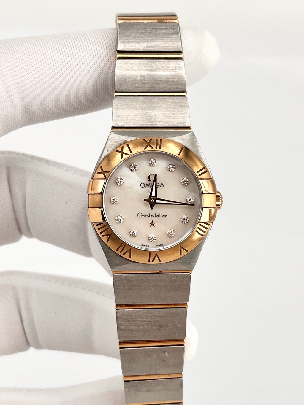 Omega Rose gold Quartz watch