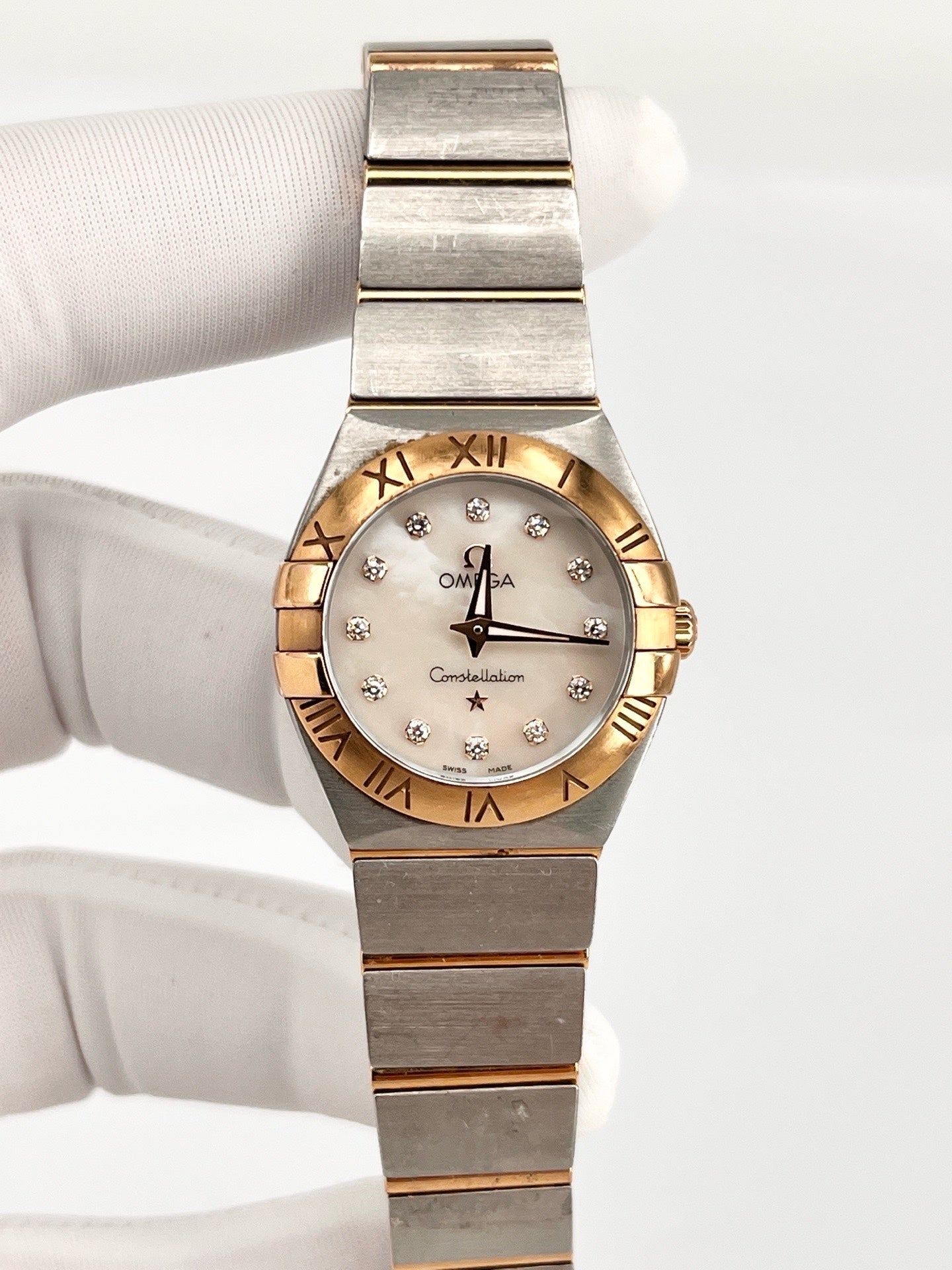 Omega Rose gold Quartz watch