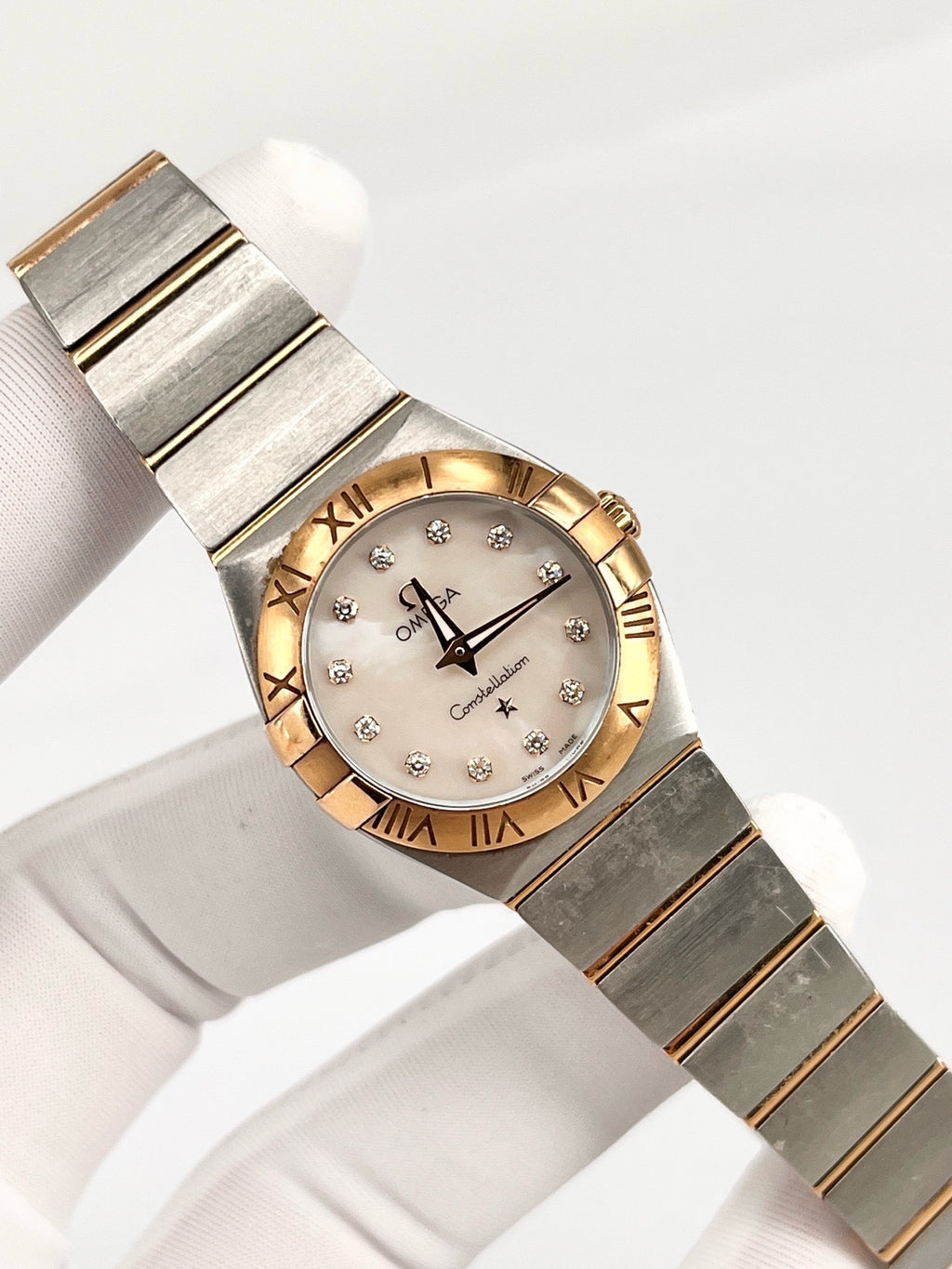 Omega Rose gold Quartz watch