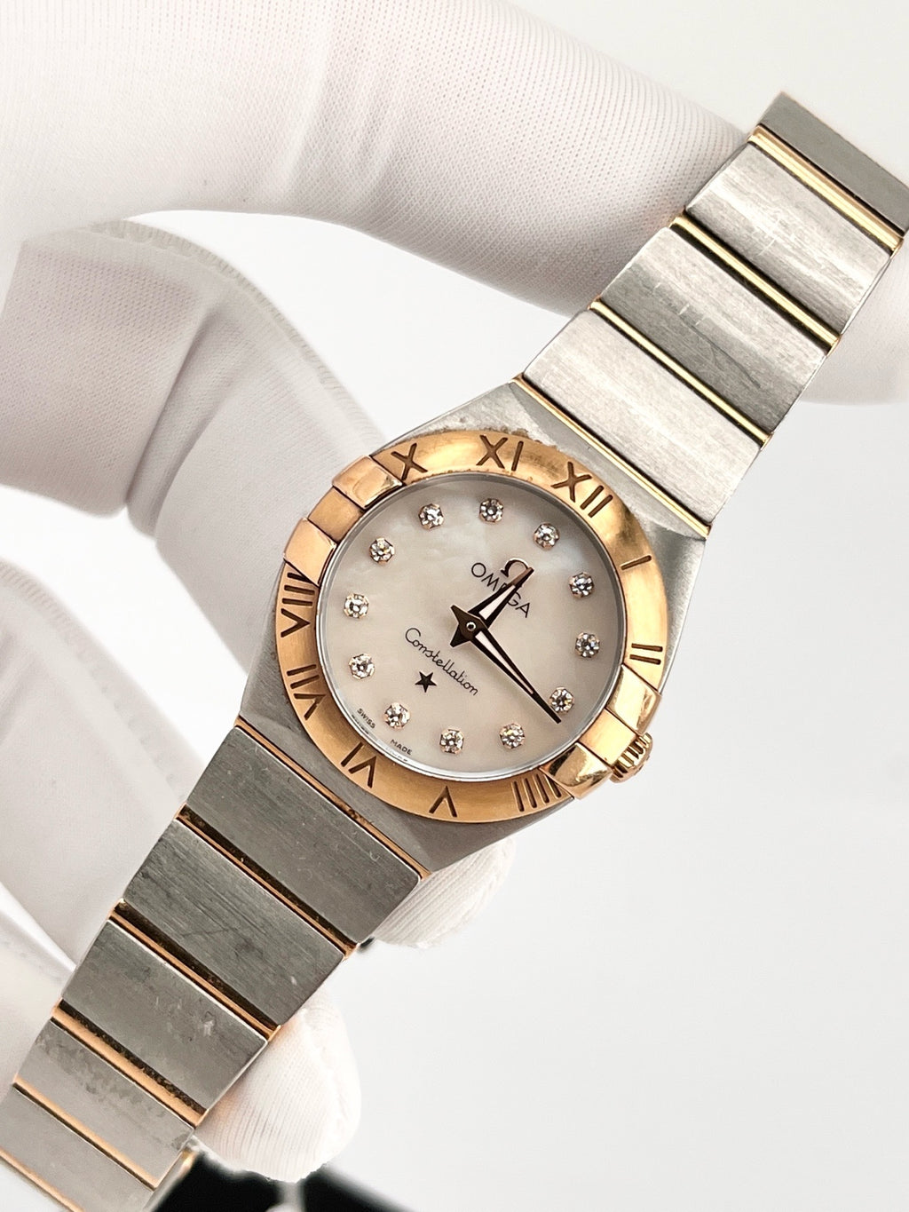 Omega Rose gold Quartz watch