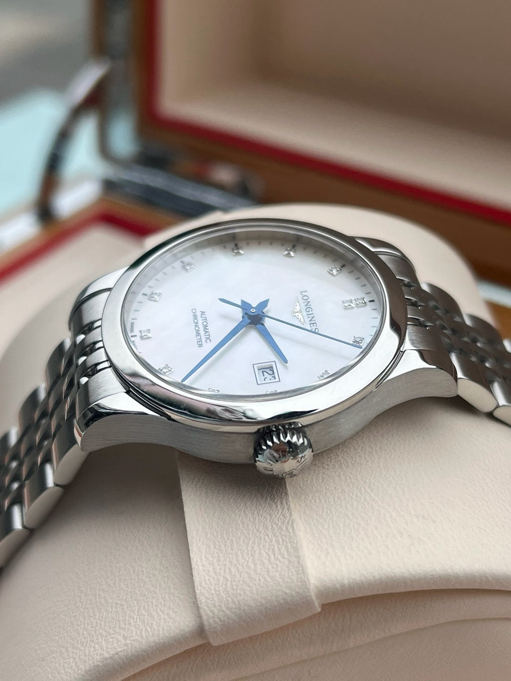 Longines The Pioneer Series White Automatic (self-winding) watch 30.00mm L2.321.4.87.6