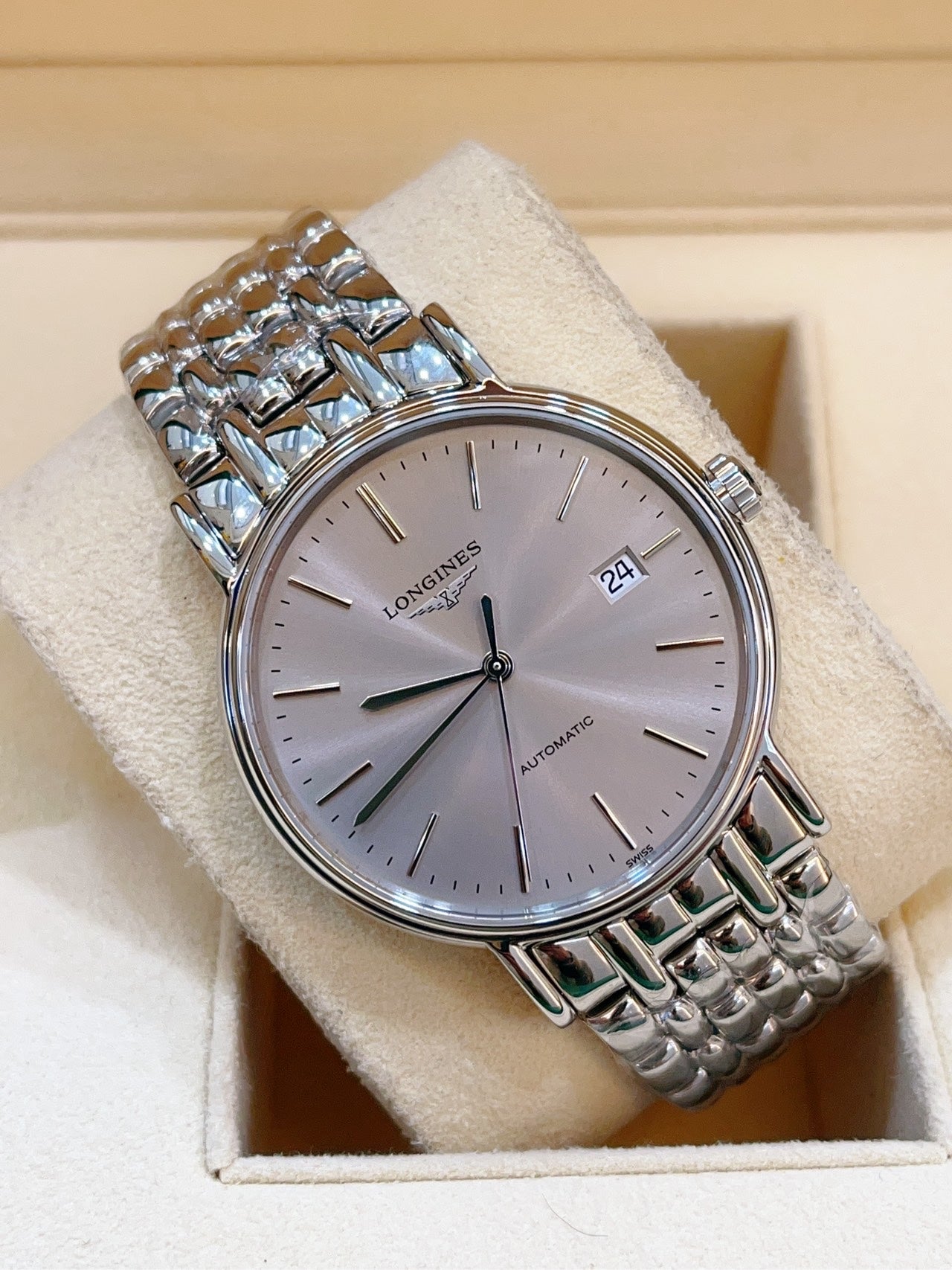 Longines Longines Fashion Collection Gray Mechanical watch 38.50mm L4.921.4.72.6