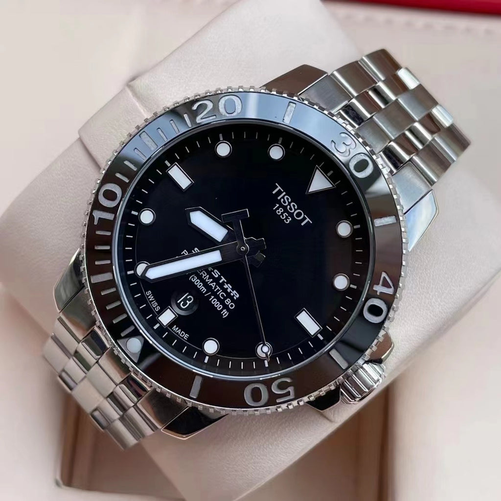 Tissot Exercise Black Automatic (self-winding) watch 43 millimeters T1204071105100