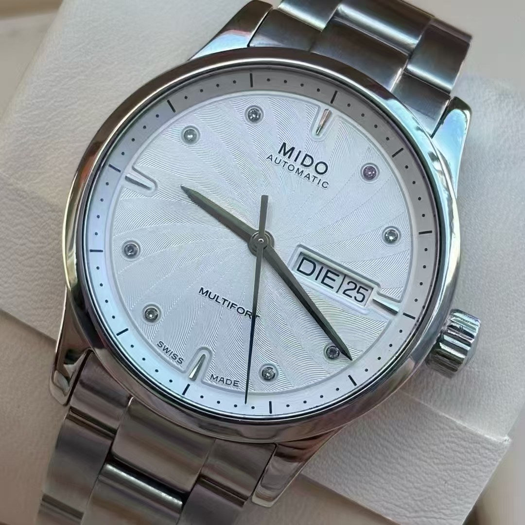 Mido Helmsman White Automatic (self-winding) watch 38 millimeters M005.830.11.036.02