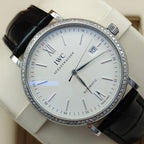 Longines White Automatic (self-winding) watch