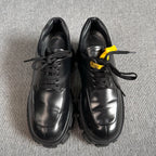 Prada Leather Black Platform shoes