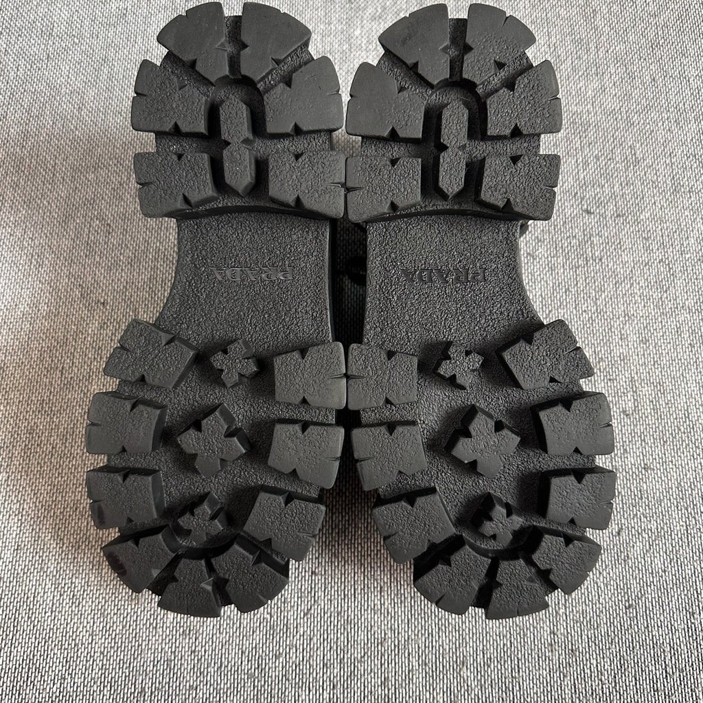 Prada Leather Black Platform shoes