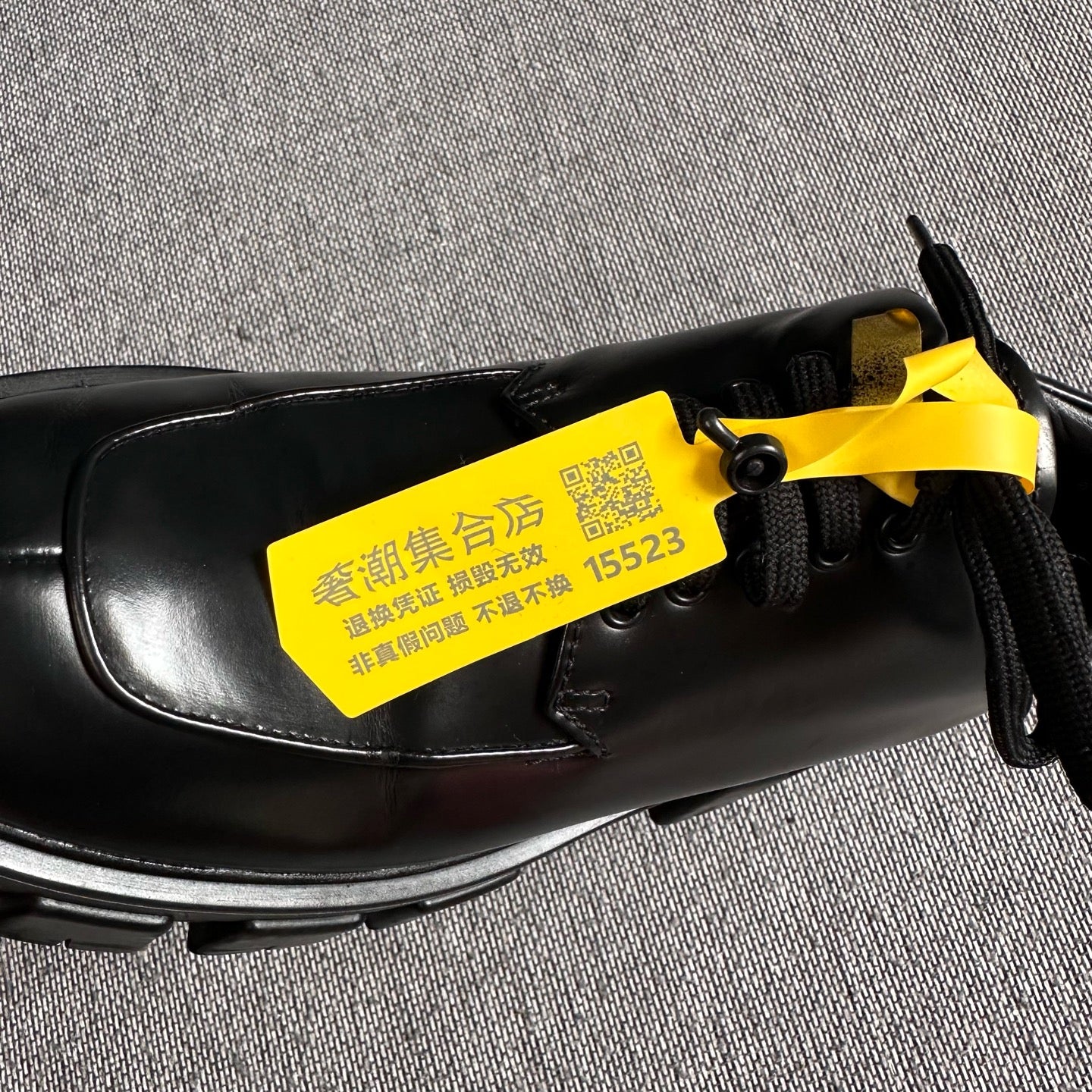 Prada Leather Black Platform shoes