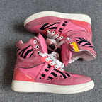 空白 Leather Pink Skate shoes