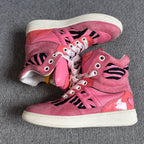 空白 Leather Pink Skate shoes