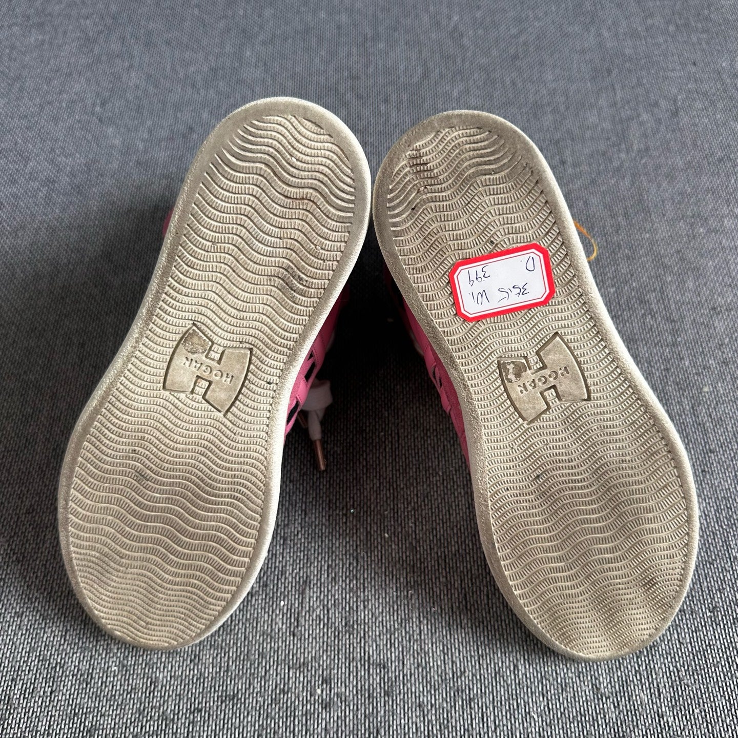 空白 Leather Pink Skate shoes