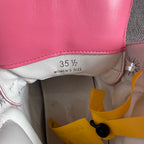 空白 Leather Pink Skate shoes