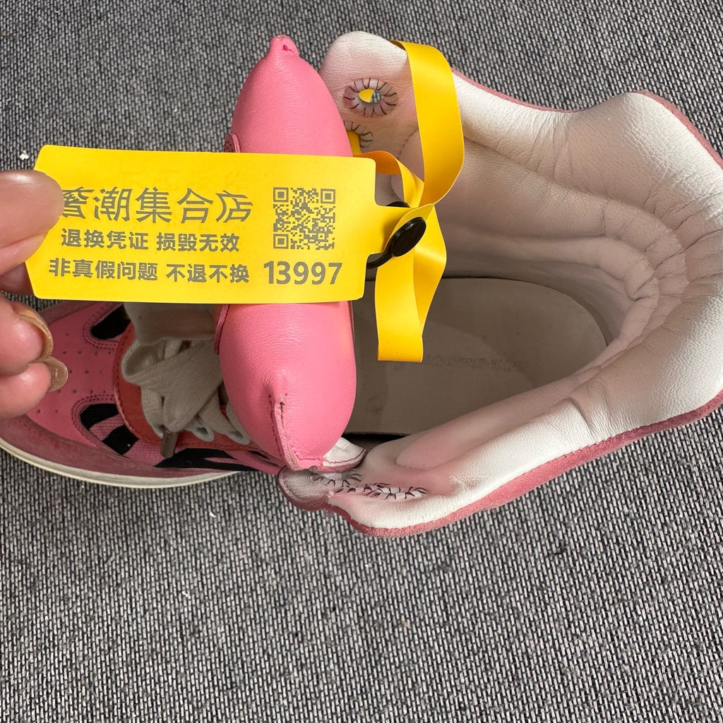空白 Leather Pink Skate shoes