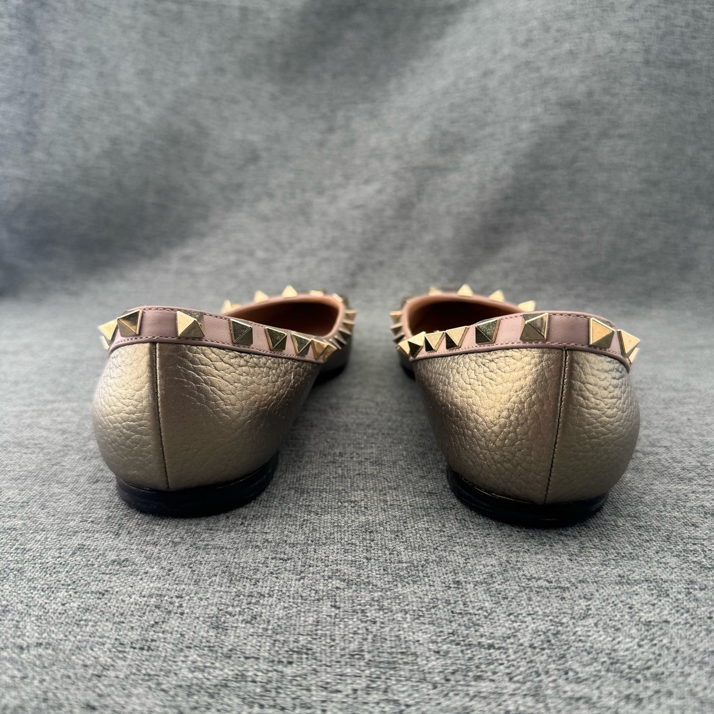 Valentino Gold Flat shoes