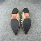 Valentino Gold Flat shoes