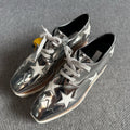 空白 Silver Platform shoes