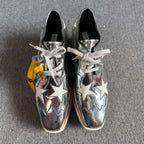 空白 Silver Platform shoes