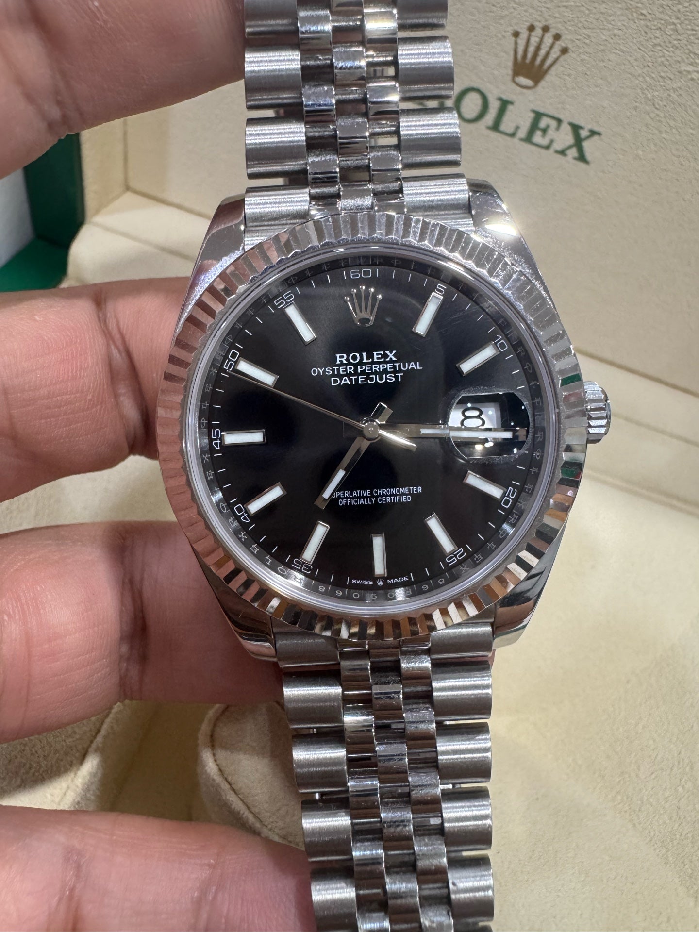 Rolex Log-based White 41 millimeters m126334-0018