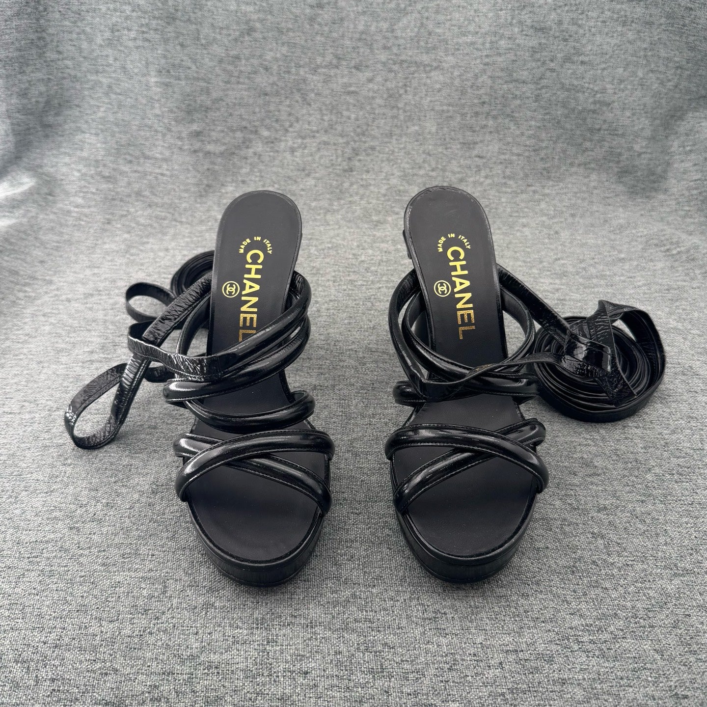 Chanel Black Platform pumps