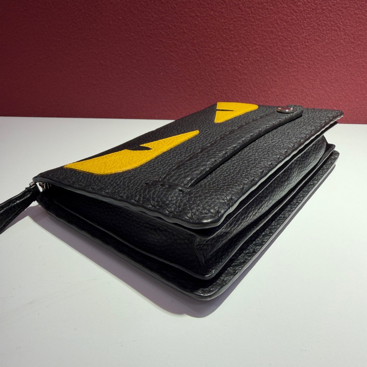 Fendi Black Clutch 23 Cm x 15 Cm x 3 Cm 7VA350X4KF0R2A