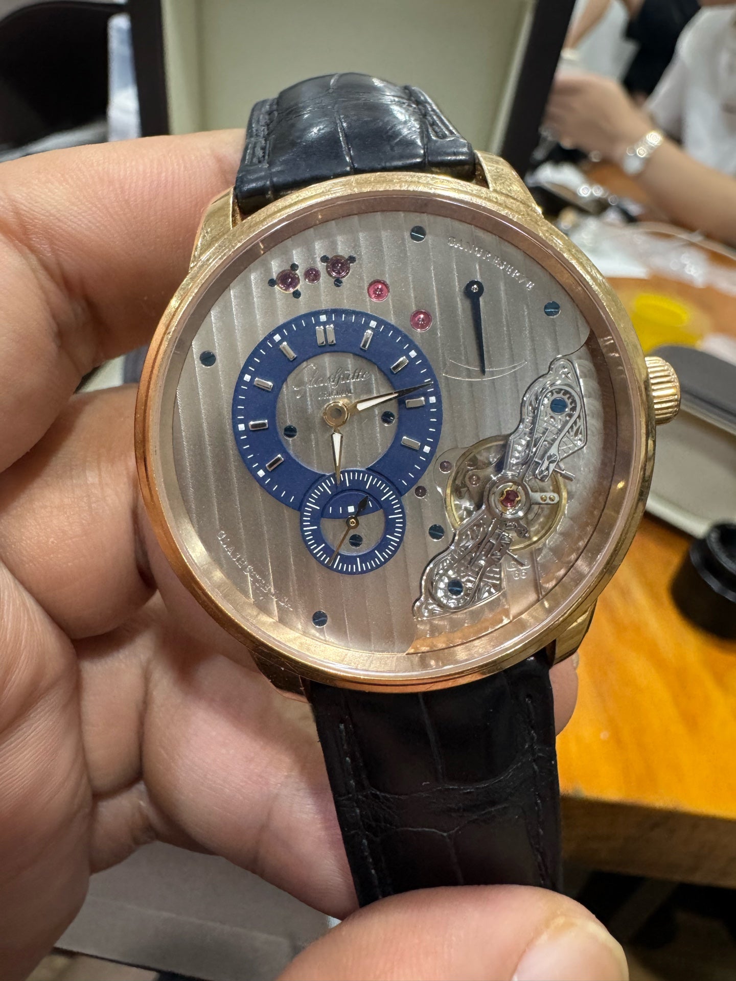 Glashutte Original Eccentricity Manual-wind watch 42 millimeters 1-66-07-01-05-30