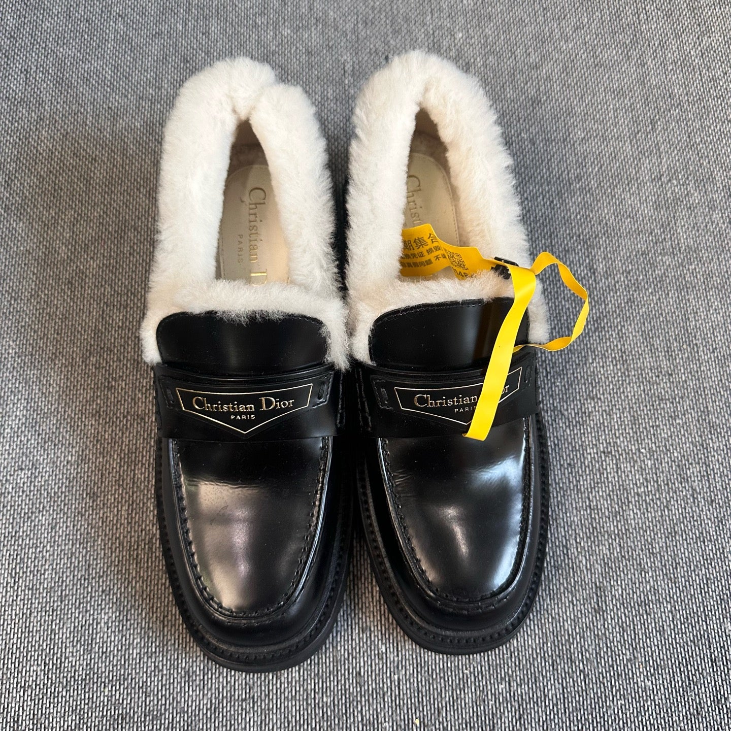 Dior Leather Black Loafers