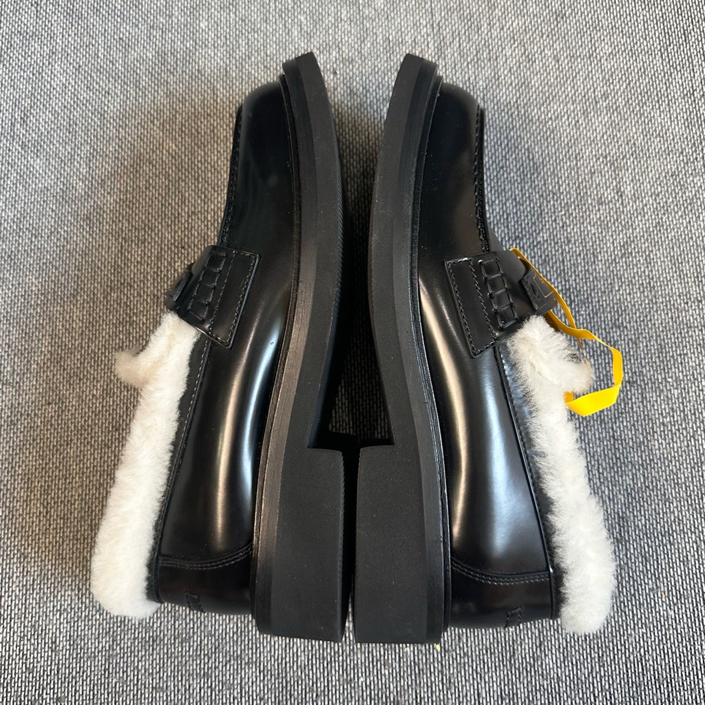 Dior Leather Black Loafers