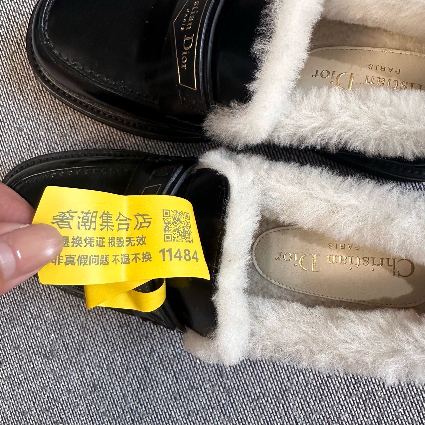 Dior Leather Black Loafers