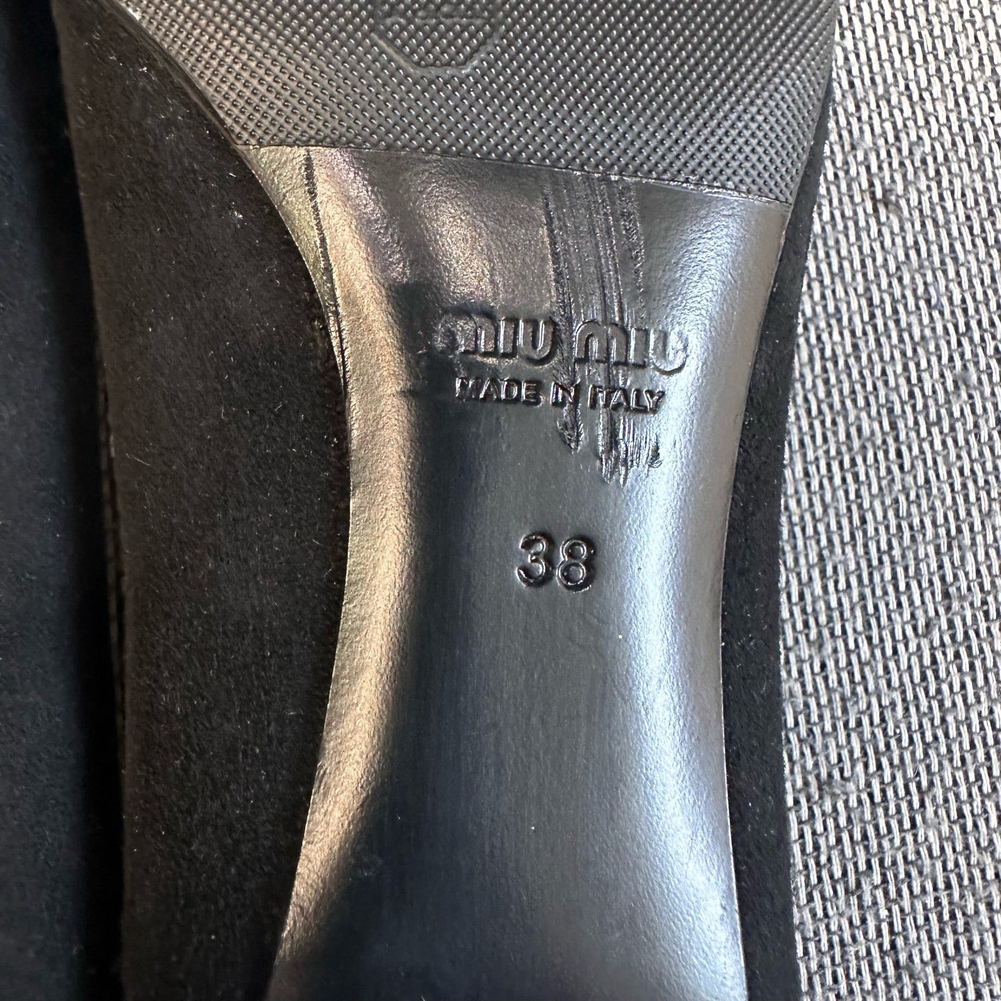 Miu Miu Alcantara Black