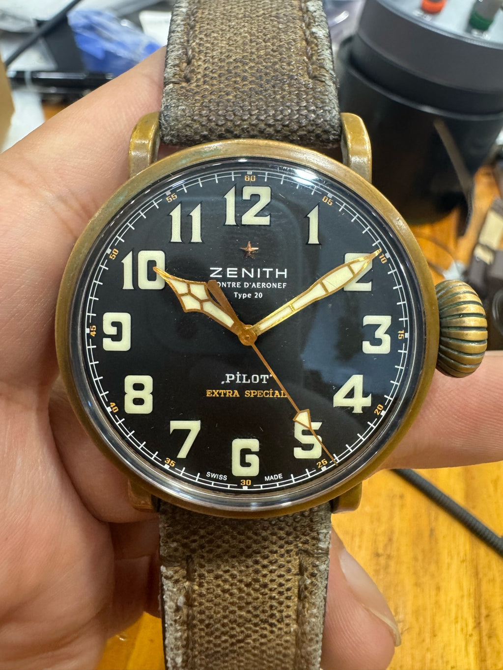 Zenith Pilot Automatic (self-winding) watch 45 millimeters 29.2430.679/21.C753
