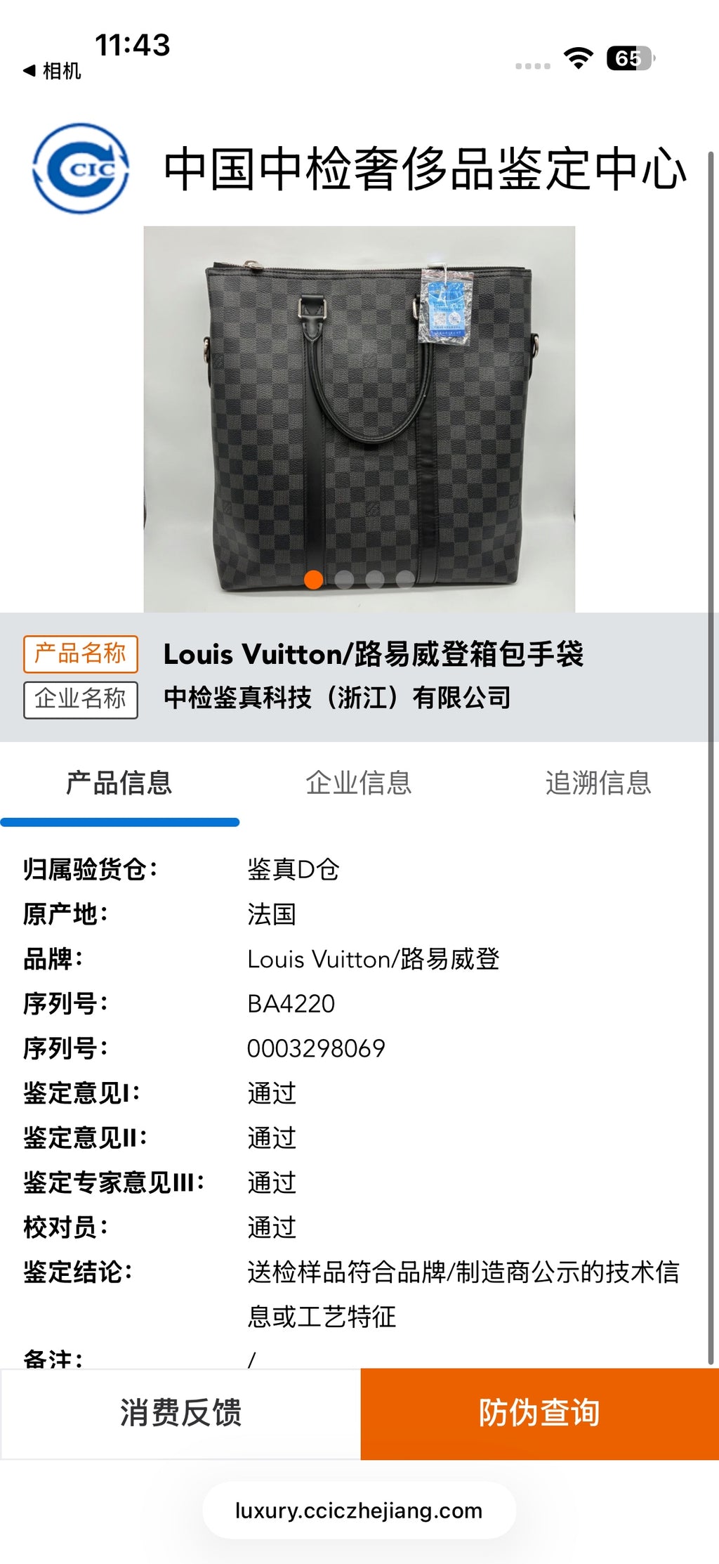 Louis Vuitton Black Shoulder Bag N40000