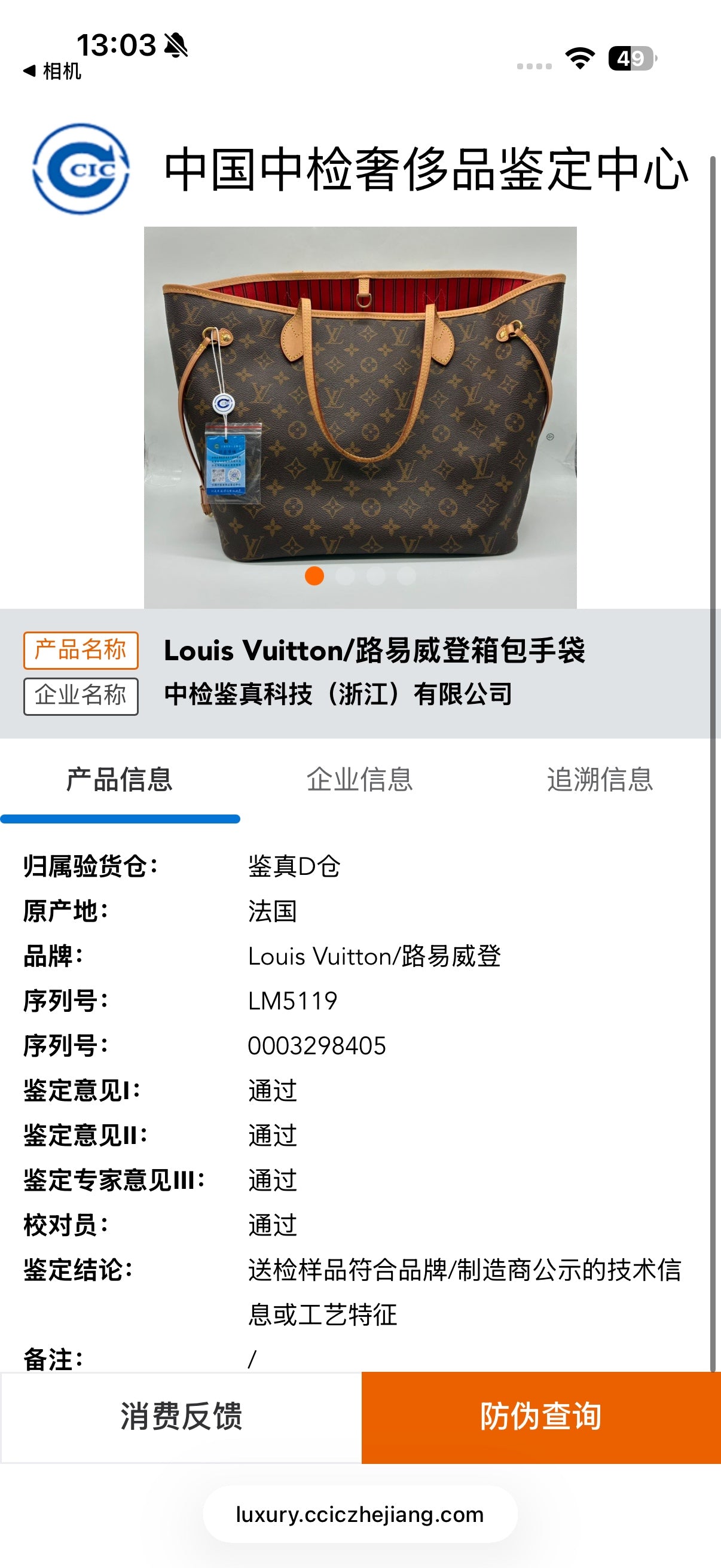 Louis Vuitton NEVERFULL medium-sized handbag 31x28x14 M46975