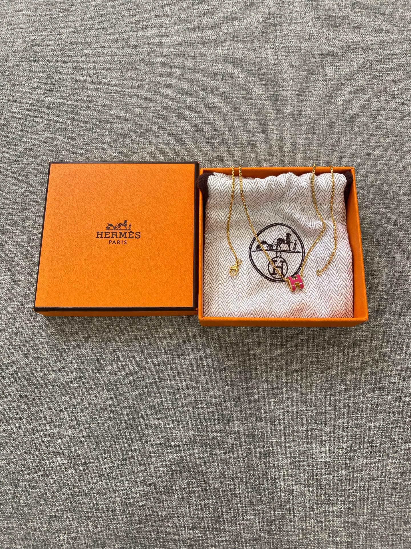 Hermes Red Necklace
