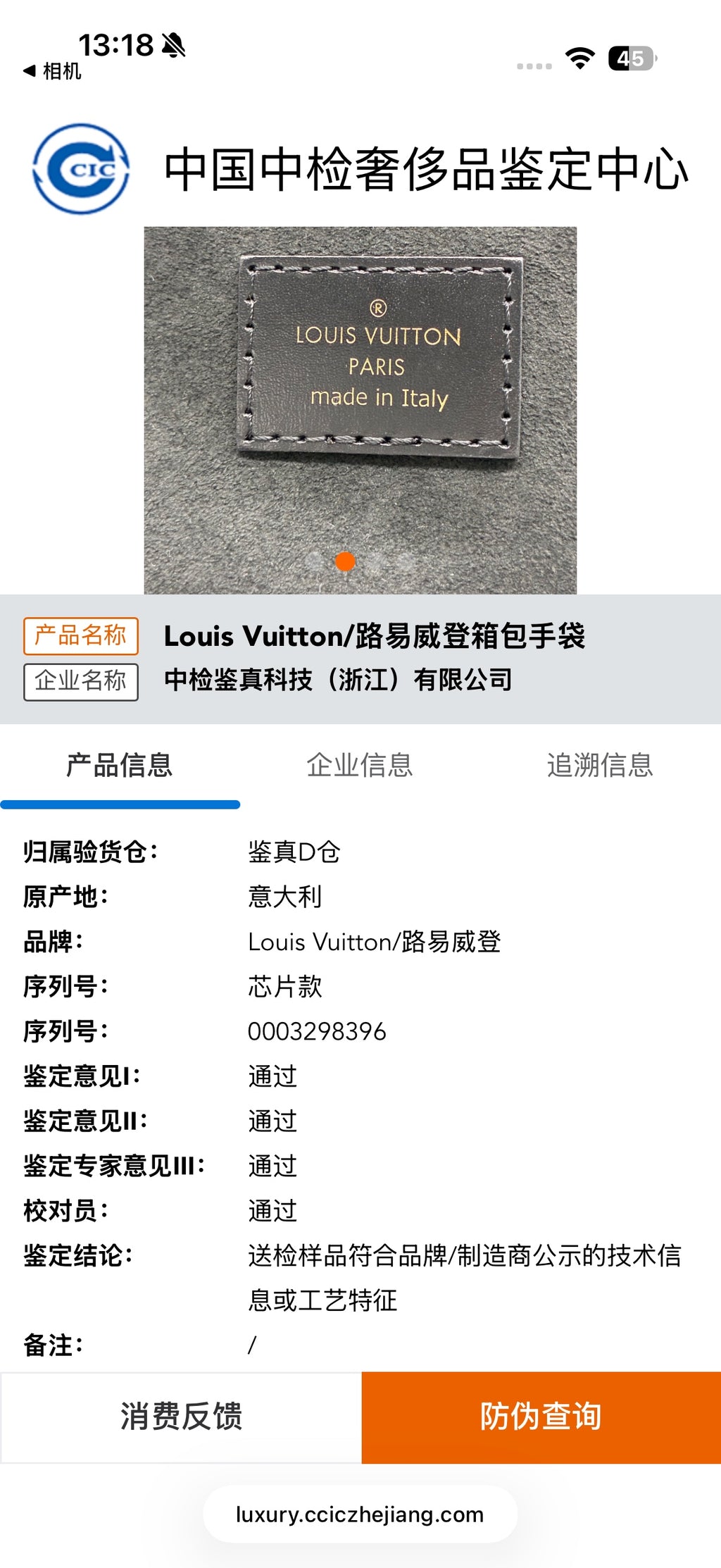Louis Vuitton Vanity 19 x 13 x 11 M45165