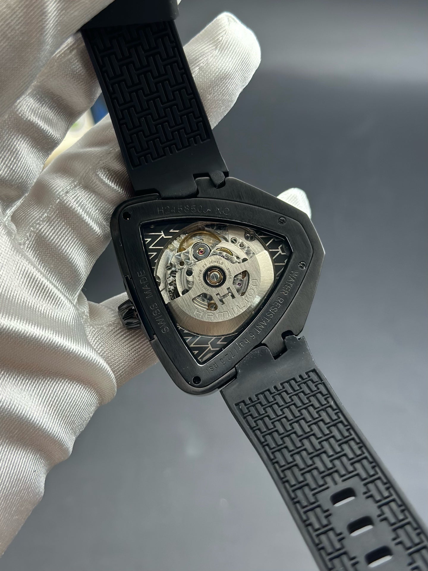 Hamilton Neoprene White Automatic (self-winding) watch
