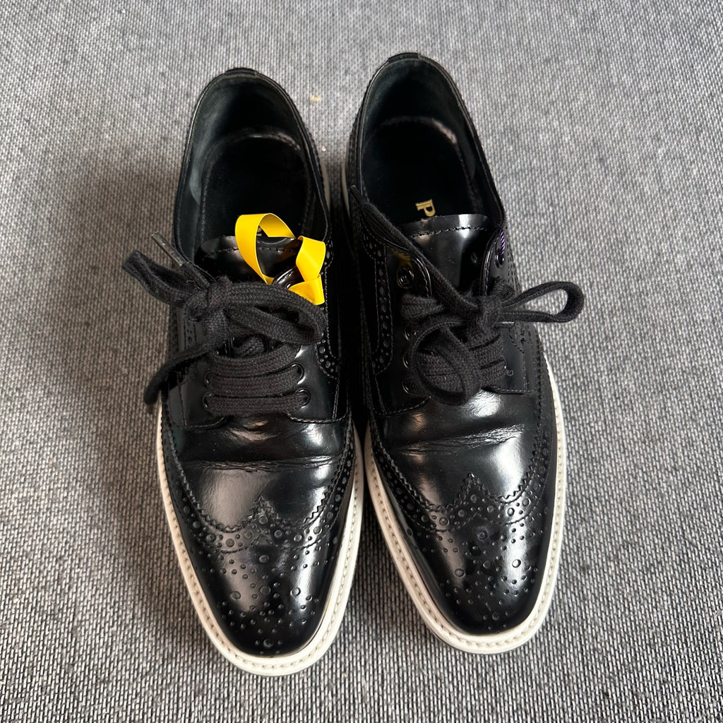Prada Leather Platform shoes