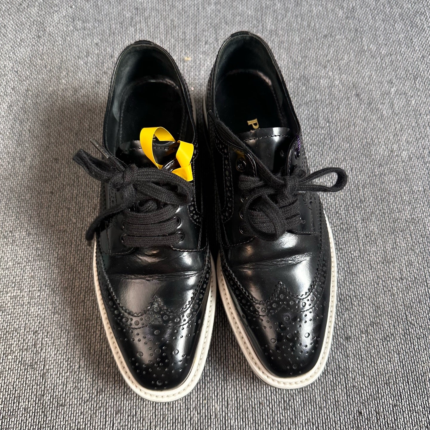 Prada Leather Platform shoes