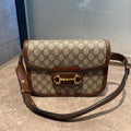 Gucci Gucci Horsebit 1955 Collection Canvas Beige 25 cm (width) x 18 cm (height) x 8 cm (depth) 602204 92TCG 8563