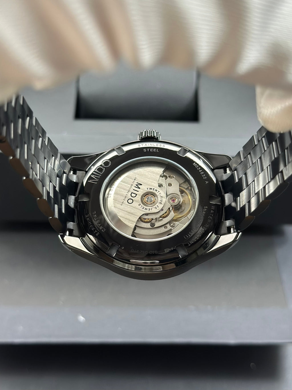Mido Black Automatic (self-winding) watch