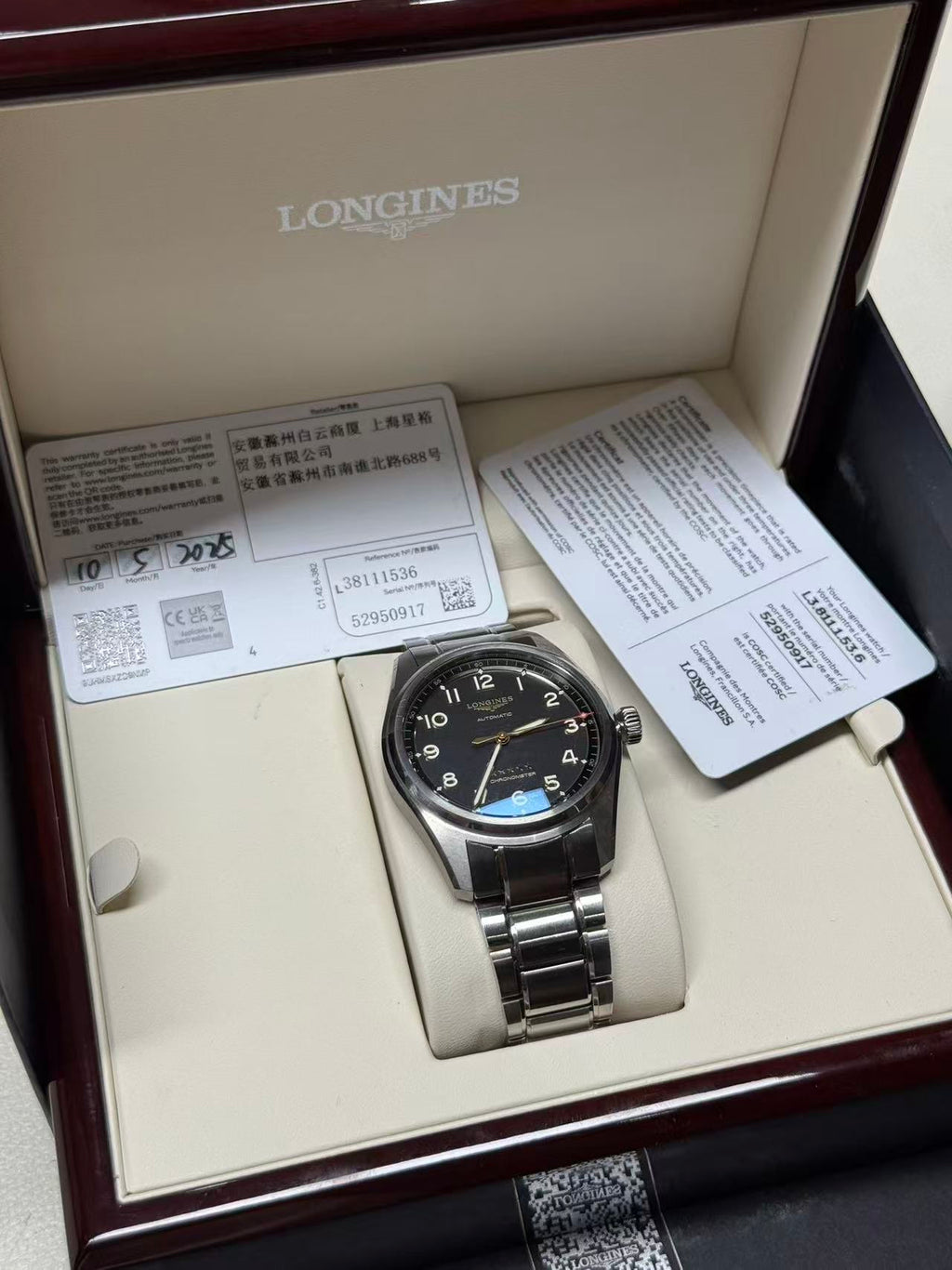 Longines Pioneer Series Mechanical watch 40.00mm L3.810.1.53.6