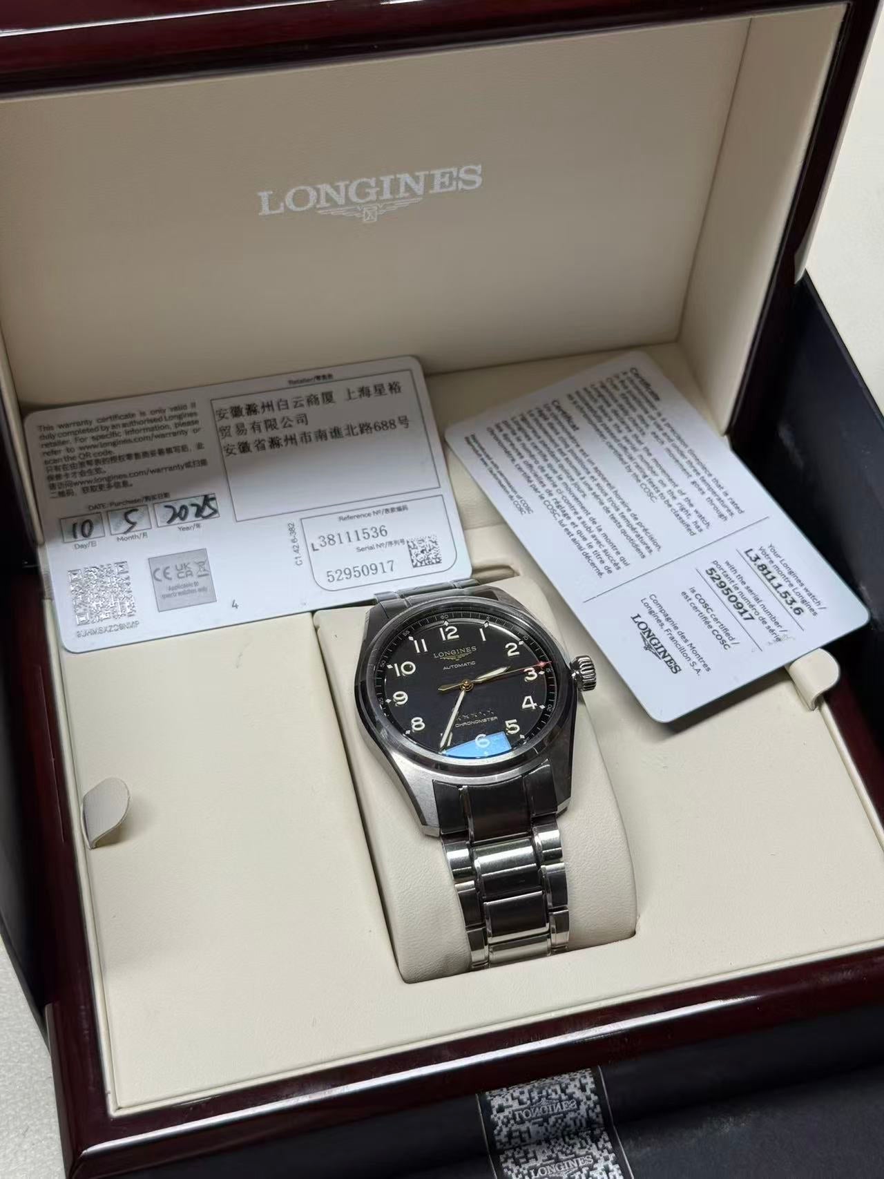 Longines Pioneer Series Mechanical watch 40.00mm L3.810.1.53.6