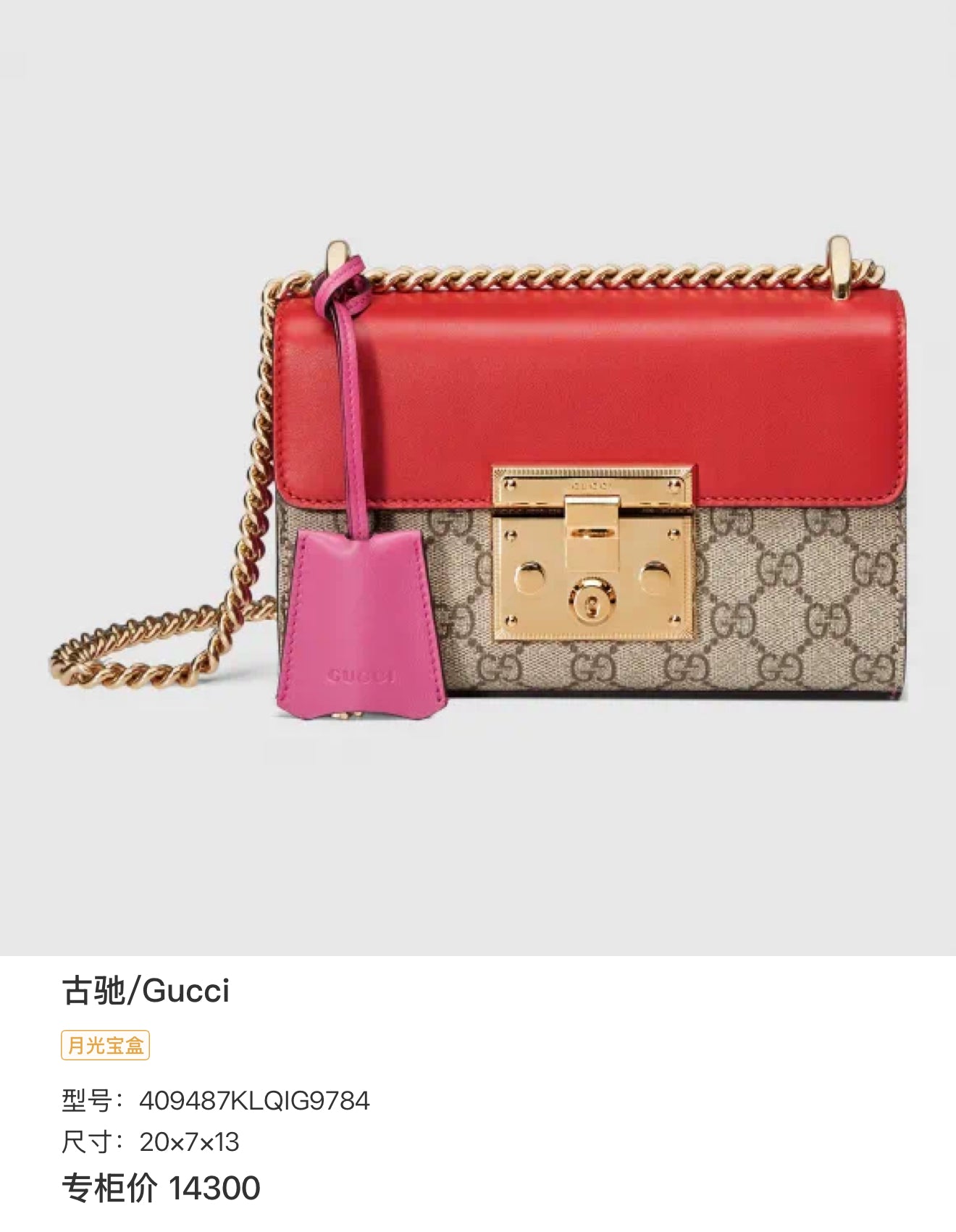 Gucci 20×7×13 409487KLQIG9784