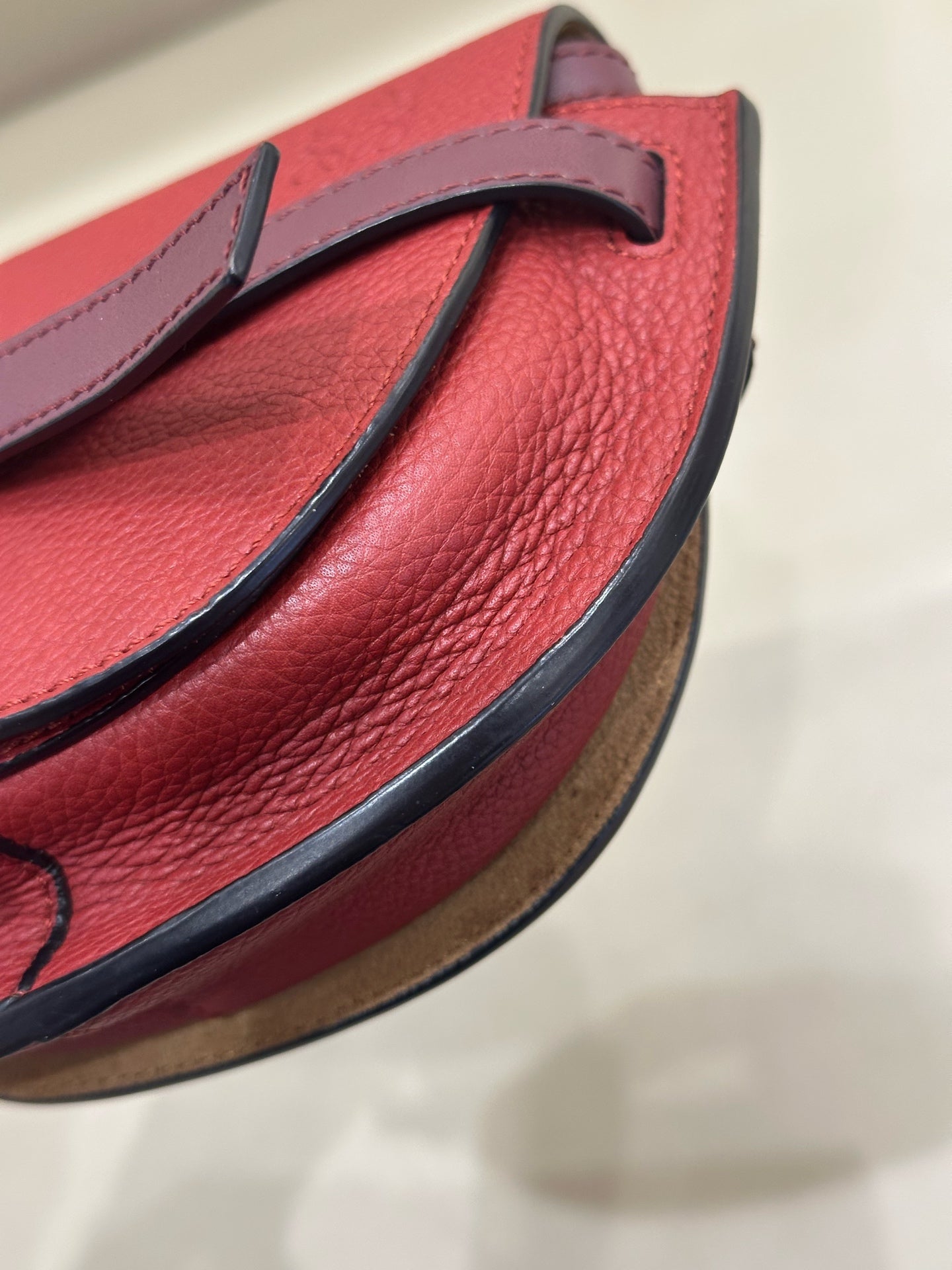 Loewe Gate Red Crossbody 15X12.5X8 cm 321.12.U62