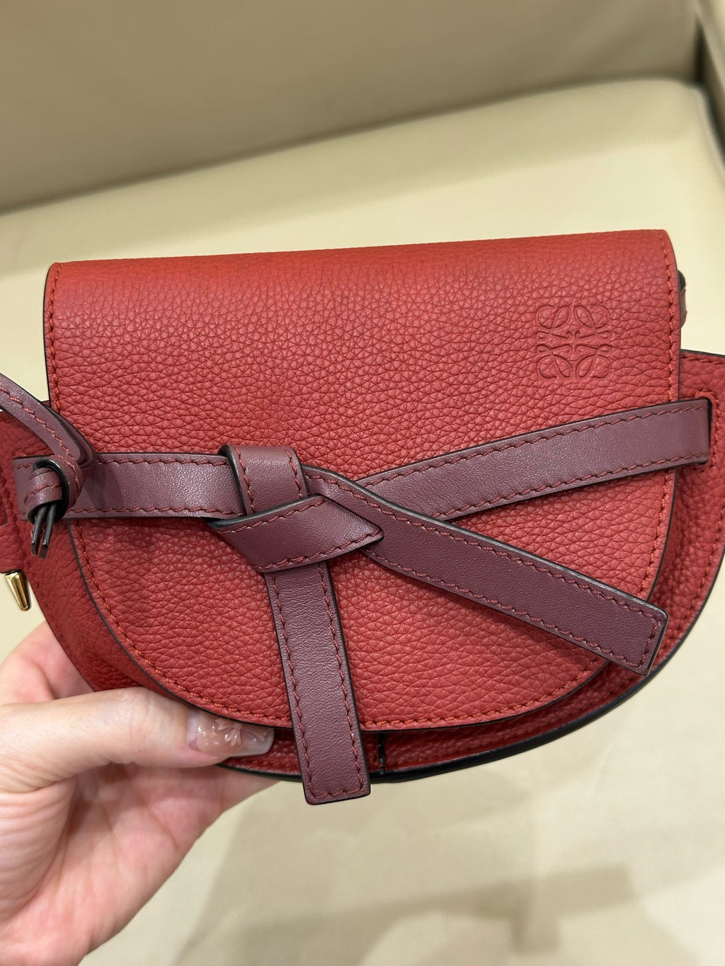 Loewe Gate Red Crossbody 15X12.5X8 cm 321.12.U62