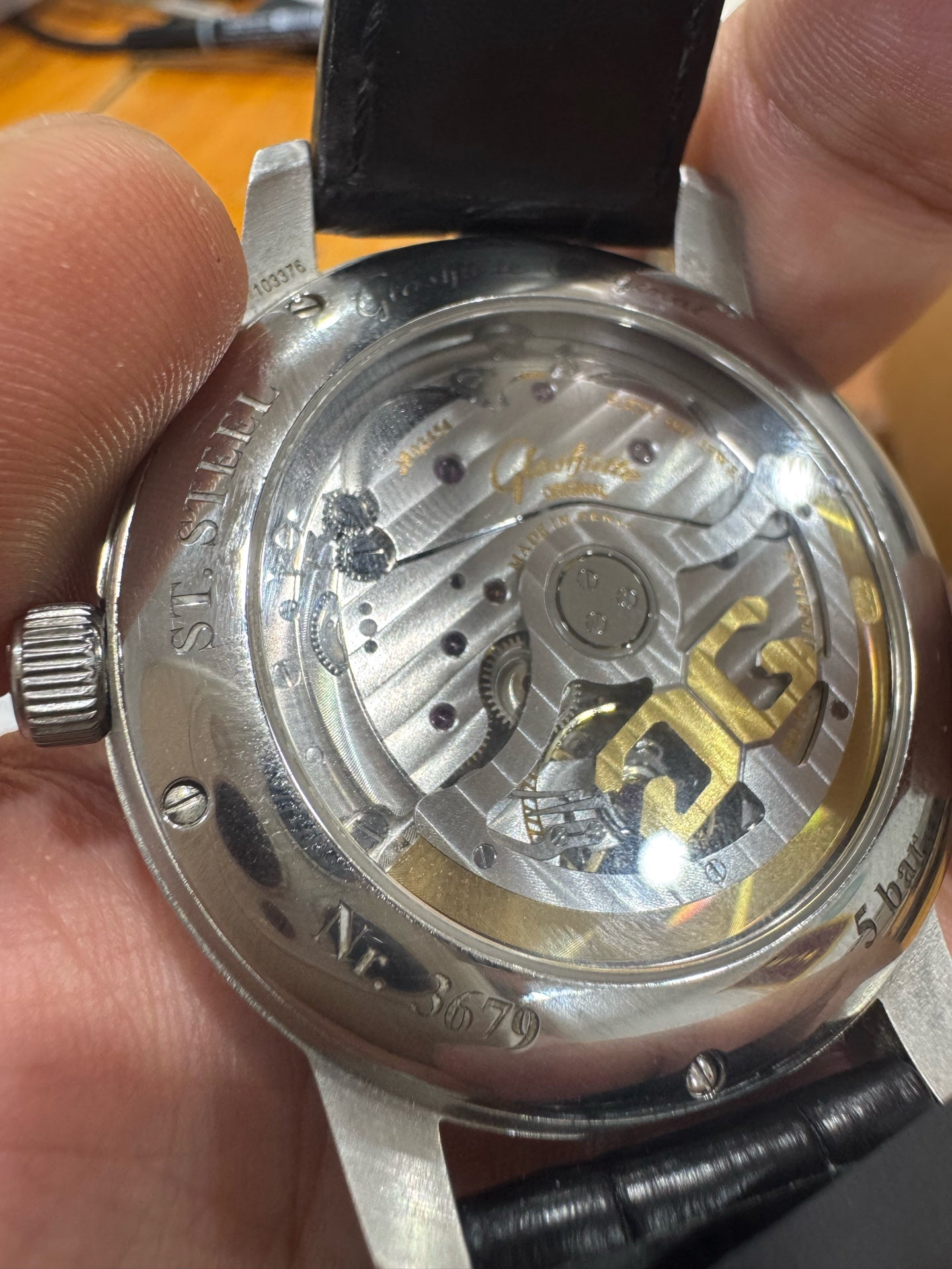 Glashutte Original Member of Parliament Automatic (self-winding) watch 44 millimeters 1-00-14-05-02-04
