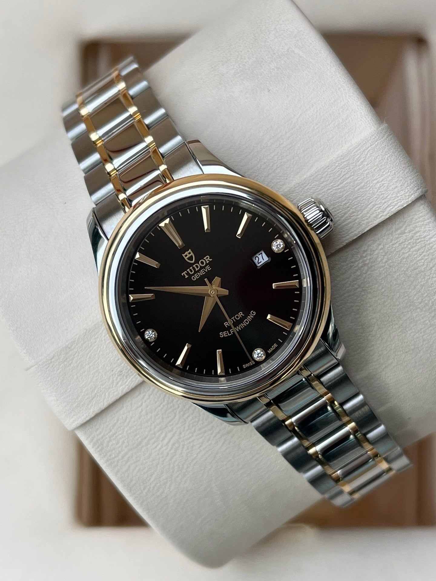 Tudor Fashion Series Black Automatic (self-winding) watch 28 millimeters m12103-0006